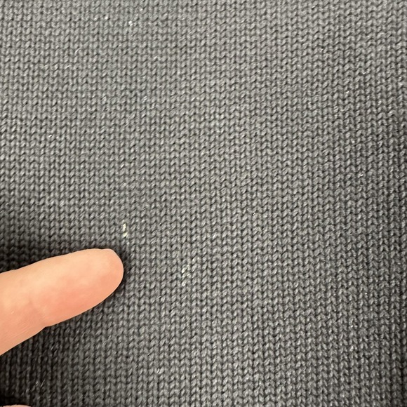 LL Bean Cardigan Sweater Mens XLT Black Cotton V Neck Button Front Knit Grandpa - Picture 5 of 15